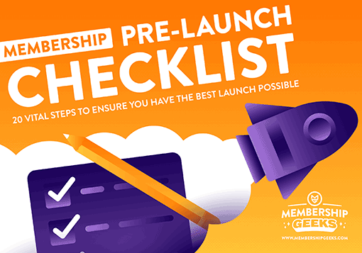 Membership Pre-Launch Checklist